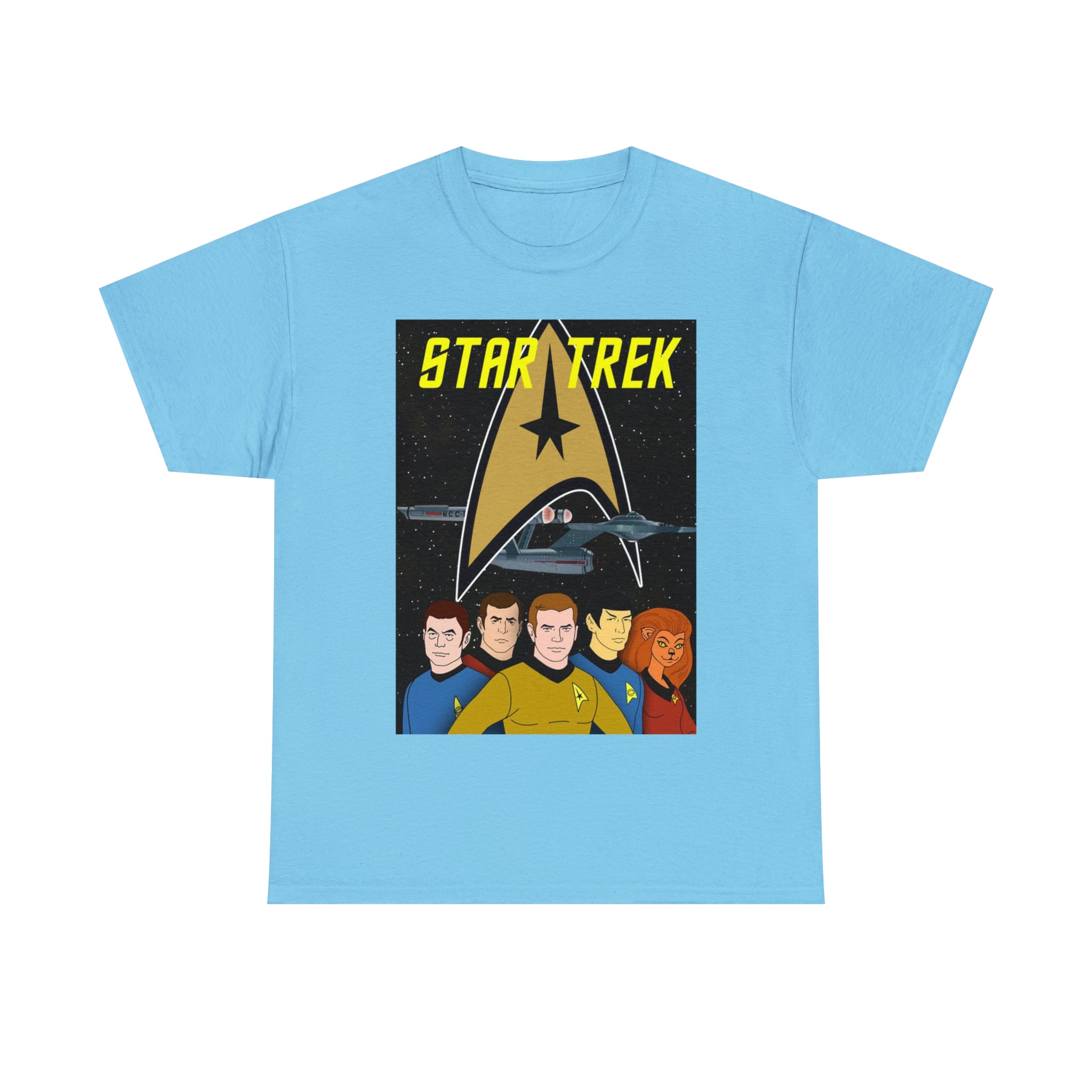 Star Trek Cartoon- Unisex Heavy Cotton T-Shirt - Creations by Chris and Carlos